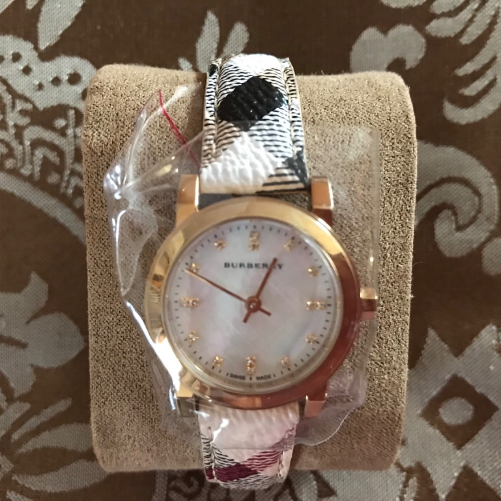 COPY - Burberry BU9219 Haymarket Check 26 mm Stainless Steel Women's Watch - Picture 2 of 5